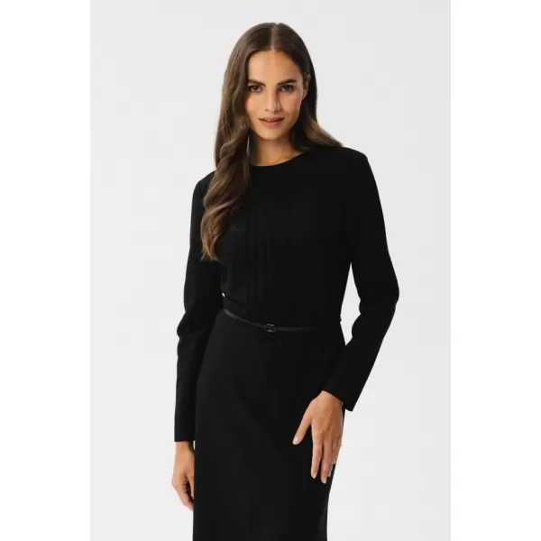  Dámské šaty STYLOVE S347 BLACK 