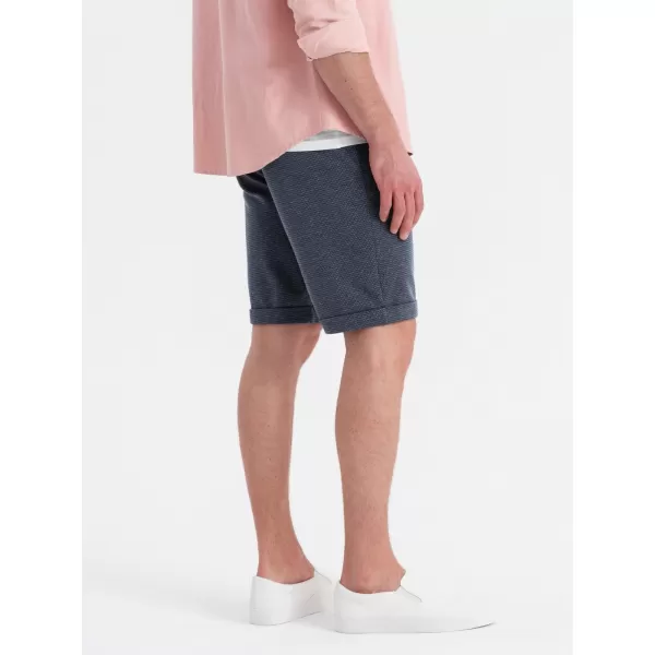 Pánské kraťasy OMBRE OM-SRCS-0177 NAVY BLUE 