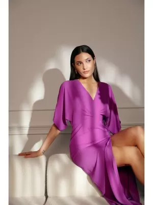 Dámské šaty MAKOVER K163 LAVENDER