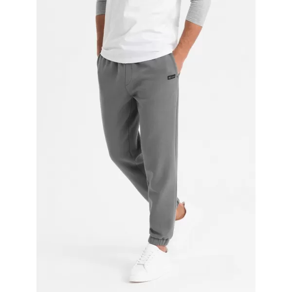  Pánské tepláky OMBRE OU-PSBC-0100 GREY 