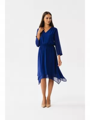 Dámské šaty STYLOVE S354 ROYAL BLUE