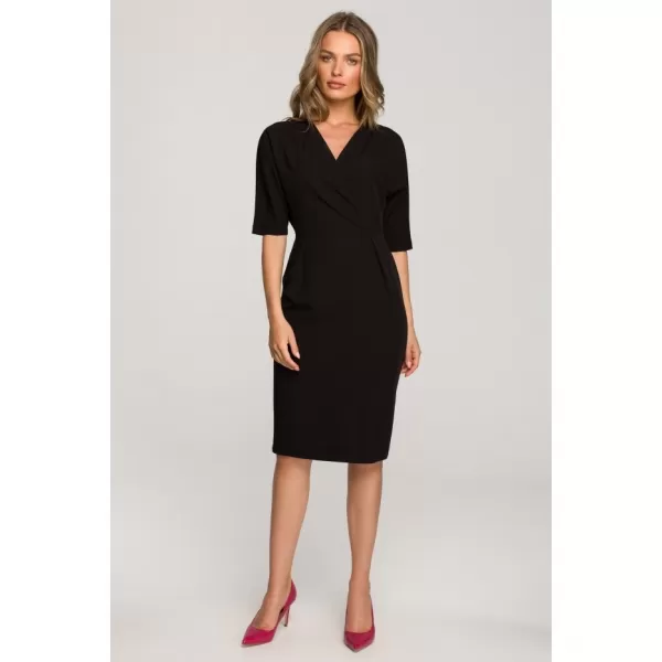  Dámské šaty STYLOVE S313 BLACK 