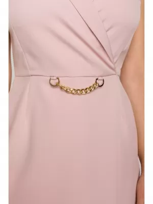 Dámské šaty MAKOVER K149 CREPE PINK