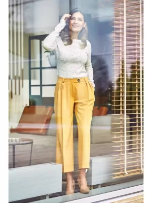 Dámské kalhoty STYLOVE S139 YELLOW