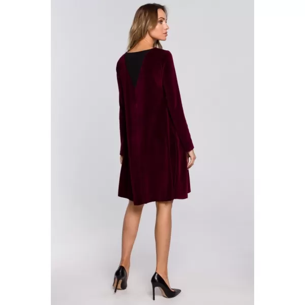  Dámské šaty MOE M566 MAROON 