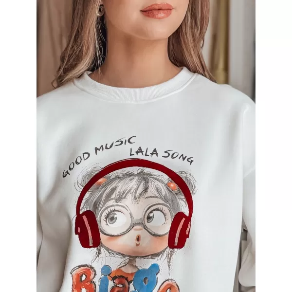  Dámská mikina DSTREET LALA VIBE BÍLÁ 