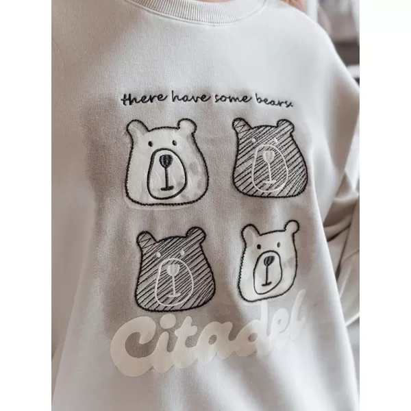  Dámská mikina DSTREET MISOBEARS SVĚTLE ŠEDÁ 