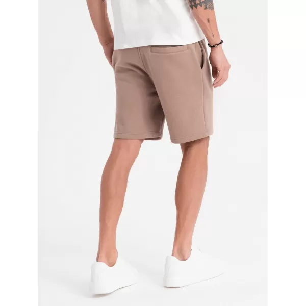  Pánské kraťasy OMBRE OU-SRBC-0101 BROWN 