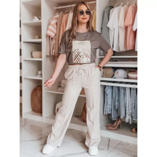  Dámské tepláky DSTREET DRESSANIK BÉŽOVÁ 