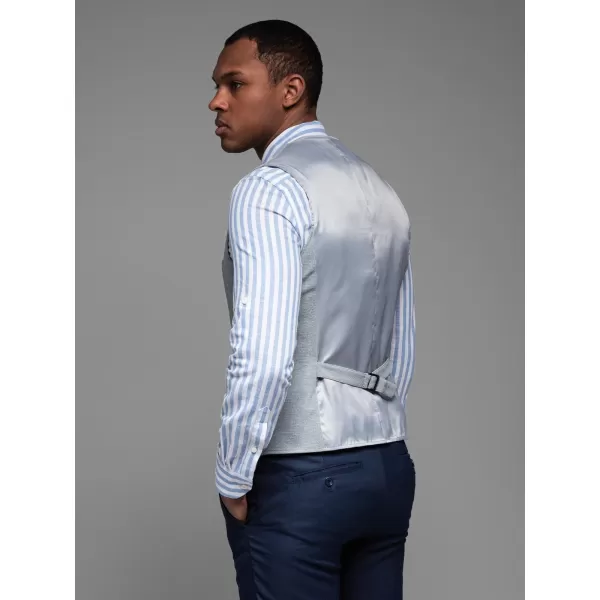 Pánská vesta OMBRE OM-BLZV-0146 GREY MELANGE 