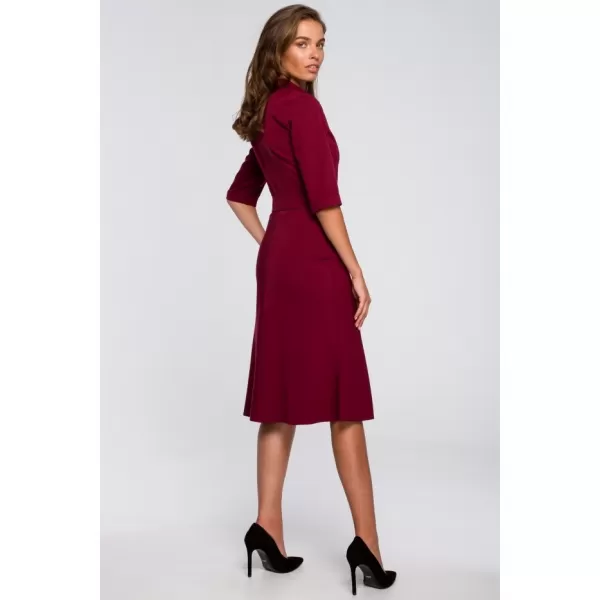  Dámské šaty STYLOVE S231 MAROON 
