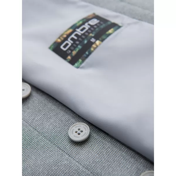  Pánská vesta OMBRE OM-BLZV-0146 GREY MELANGE 