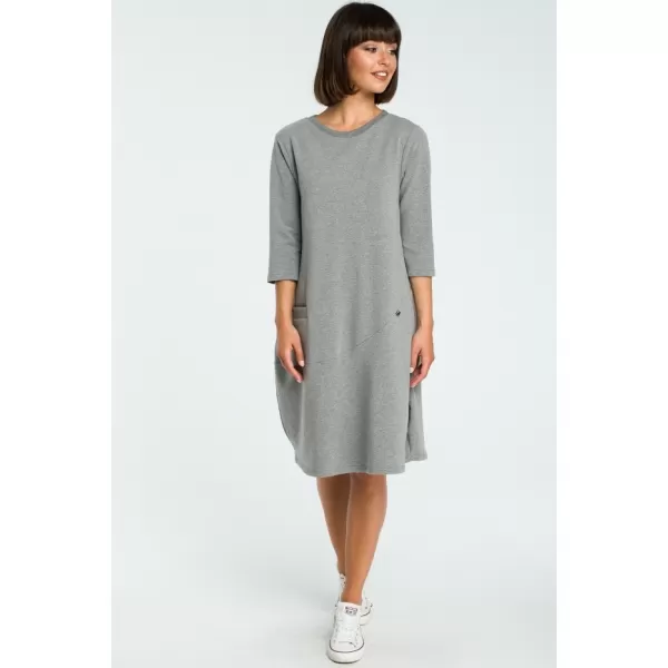  Dámské šaty BEWEAR B083 GREY 