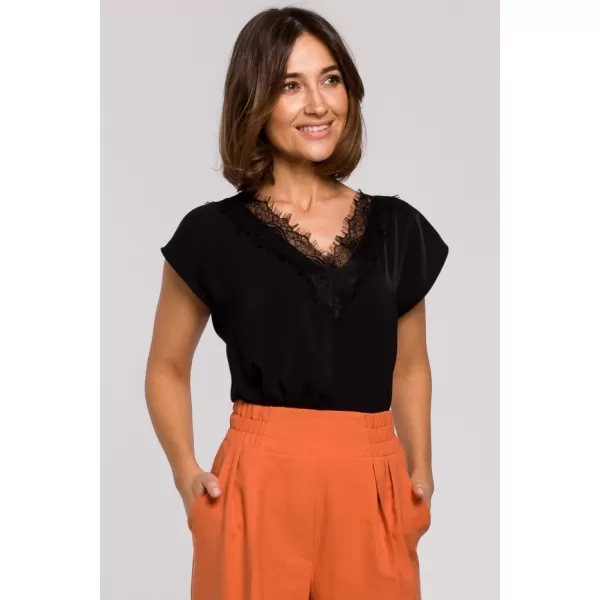  Dámská halenka STYLOVE S206 BLACK 