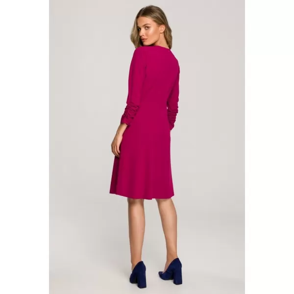  Dámské šaty STYLOVE S325 PLUM 
