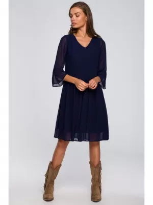 Dámské šaty STYLOVE S236 NAVY BLUE