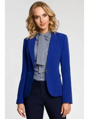 Dámské sako MOE M051 ROYAL BLUE