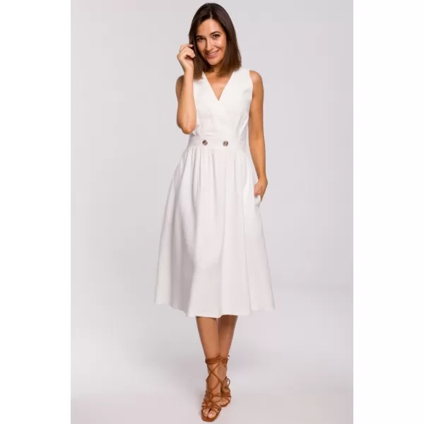  Dámské šaty STYLOVE S224 ECRU 