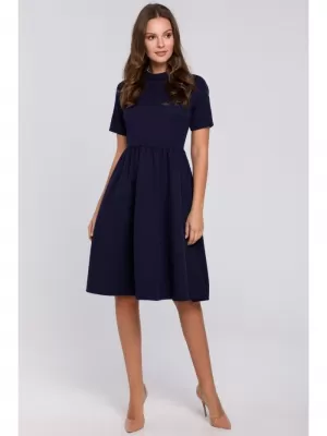 Dámské šaty MAKOVER K028 DEEP BLUE