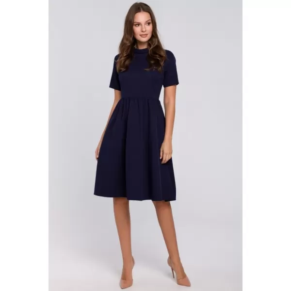  Dámské šaty MAKOVER K028 DEEP BLUE 