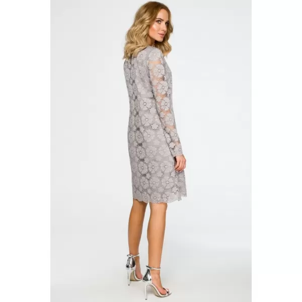  Dámské šaty MOE M406 GREY 
