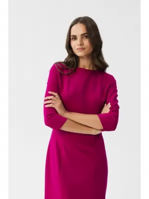 Dámské šaty STYLOVE S350 PLUM