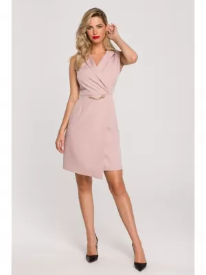 Dámské šaty MAKOVER K149 CREPE PINK