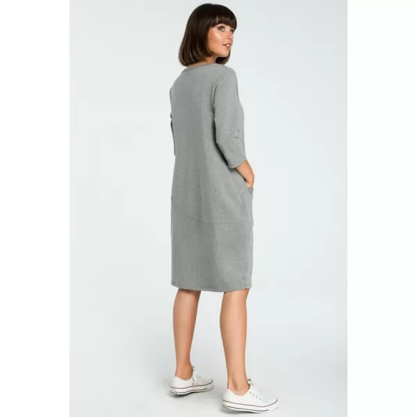  Dámské šaty BEWEAR B083 GREY 