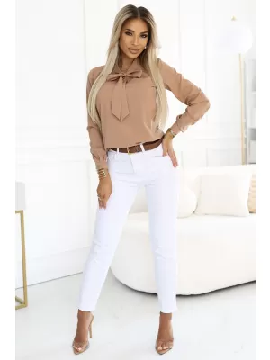 Dámská halenka NUMOCO 140-27 MOCHA MOUSSE