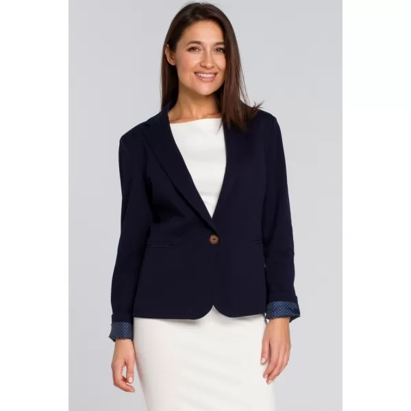  Dámské sako STYLOVE S154 NAVY BLUE 