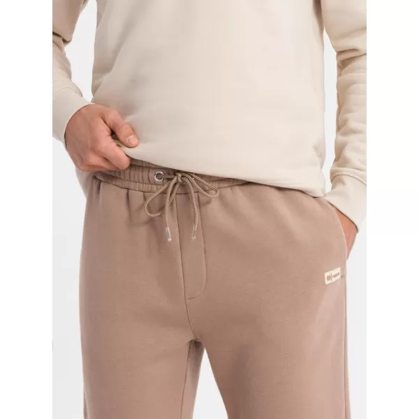  Pánské tepláky OMBRE OU-PSBC-0100 BROWN 