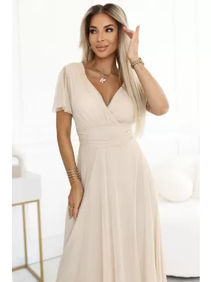 Dámské šaty NUMOCO NASTIA 562-6 BÉŽOVÁ