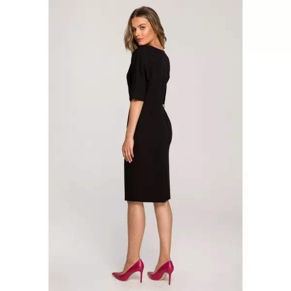  Dámské šaty STYLOVE S313 BLACK 