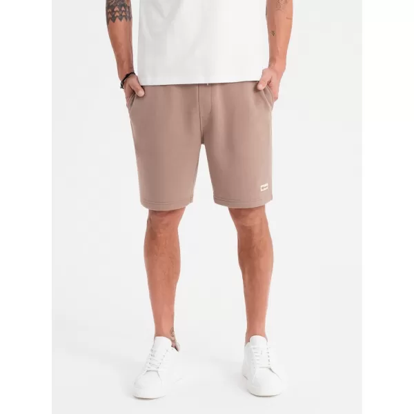  Pánské kraťasy OMBRE OU-SRBC-0101 BROWN 