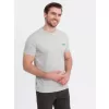 Pánské triko OMBRE OM-TSCT-0151 LIGHT GREY