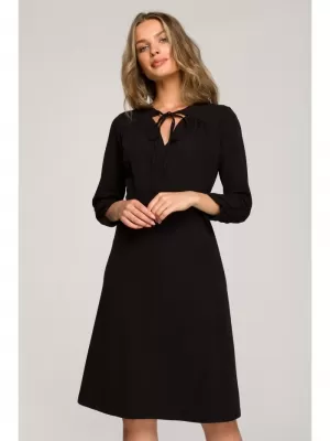 Dámské šaty STYLOVE S325 BLACK