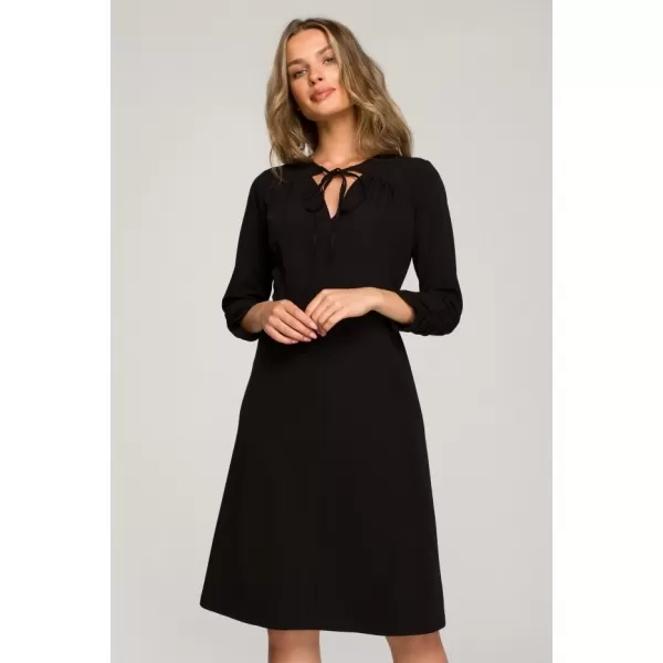  Dámské šaty STYLOVE S325 BLACK 