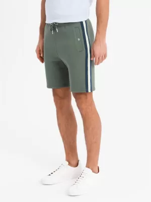 Pánské kraťasy OMBRE OM-SRSK-0156 OLIVE
