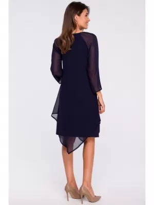 Dámské šaty STYLOVE S159 NAVY BLUE