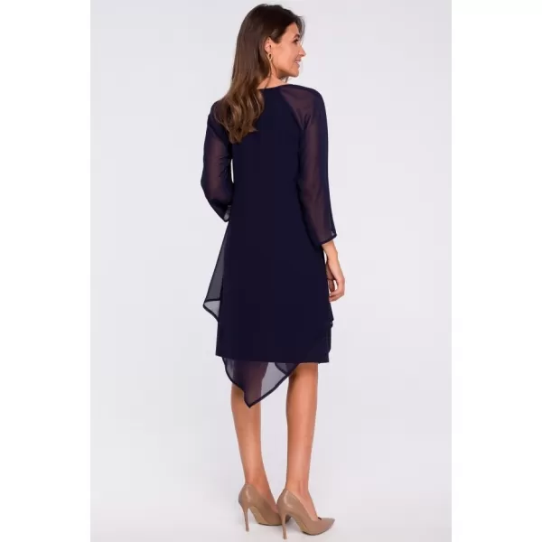  Dámské šaty STYLOVE S159 NAVY BLUE 