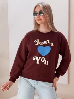 Dámská mikina DSTREET FEELME BORDOVÁ