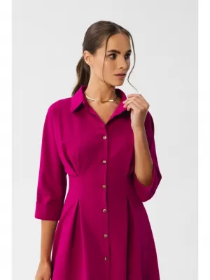 Dámské šaty STYLOVE S351 PLUM