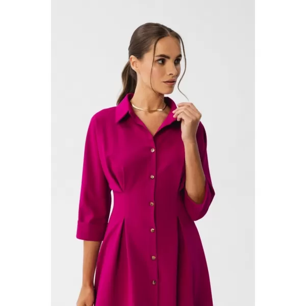  Dámské šaty STYLOVE S351 PLUM 