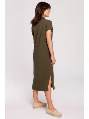 Dámské šaty BEWEAR B222 KHAKI