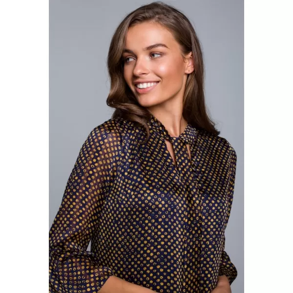  Dámské šaty STYLOVE S237 TMAVĚ MODRÁ 