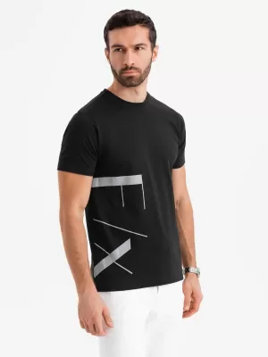 Pánské triko OMBRE OM-TSPT-0213 BLACK