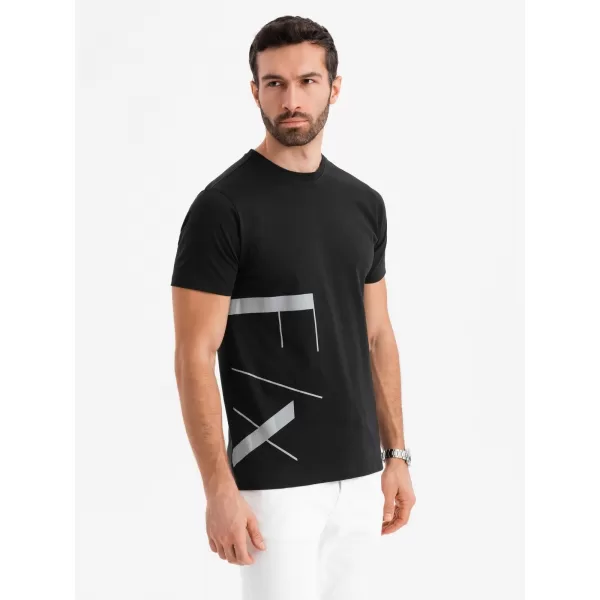  Pánské triko OMBRE OM-TSPT-0213 BLACK 