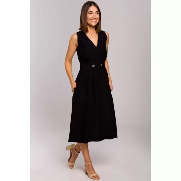  Dámské šaty STYLOVE S224 BLACK 