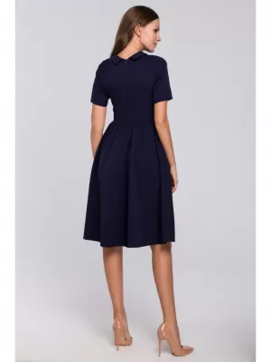 Dámské šaty MAKOVER K028 DEEP BLUE