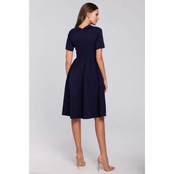  Dámské šaty MAKOVER K028 DEEP BLUE 